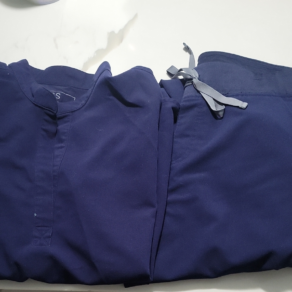 Figs Navy Blue Scrub Set